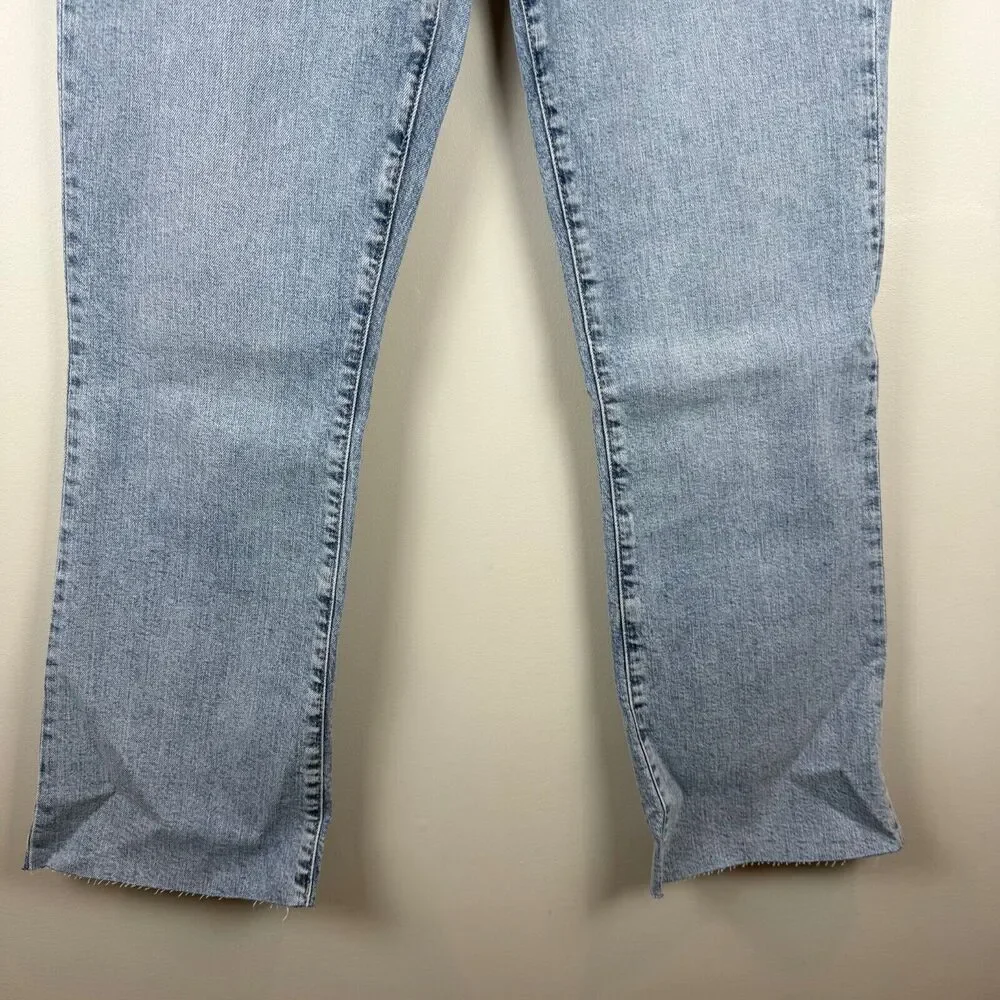 Gap Jeans Women 30 10 Long Blue Denim Light Wash Kick Fit High-Rise Straight NWT